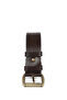 Men's Brown Antique Genuine Leather 4.5 cm Jeans Belt - 2