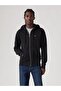 Core Zip up Men's Zippered Hooded Black Sweatshirt A4915-0001