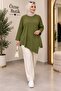 Women's 100% Cotton Lycra Asymmetrical Combed Cotton Tunic