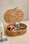 Rattan Wicker Lid Multi-Purpose Organizer Basket Large - 4