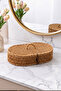 Rattan Wicker Lid Multi-Purpose Organizer Basket Large - 2