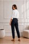 Women's High Waist Lycra / Stretchy Carrot Cut Fabric Pants - 4