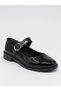 Süha 250 Black Patent Leather Buckle Ballerina Women's Ballet Shoes - 6