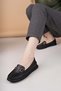 Eliz 24103 Black Genuine Soft Leather Rok Casual Women's Shoes - 4