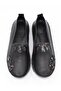 Knc 23 Black Genuine Soft Leather Women's Shoes - 8