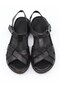 Mns 372 Black Genuine Soft Leather Women's Sandals - 8