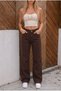High Waist Wide Leg Loose Stretchy Palazzo Jeans - 4