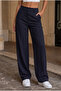 High-Waisted Lycra Flexible Elastic Waist Casual Pants - 4