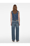 Comfortable Fit Straight Leg Cotton Baggy Denim Trousers - Baggy Jeans - 3