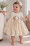 Baby Girl 0-6 Months Wedding Dress Set of 5 Mevlütluk Set Long Sleeve French Lace Dress