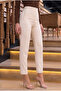 High Waist Pleated Slim Fit Office Trousers - 4