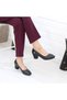 Desca 220 Black Laser Heeled Casual Women's Shoes - 4