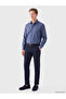 Southblue Navy Blue Regular Fit Gabardine Men's Shirt - 2