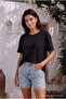 Women's Round Neck Relaxed Fit Short Sleeve Basic T-Shirt - 8
