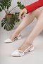 Senyo 250 White Patent Leather Buckle Women's Sandals - 4