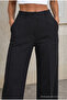 High-Waisted Lycra Flexible Elastic Waist Casual Pants - 2