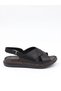 Mns 153 Black Genuine Soft Leather Women's Sandals - 5