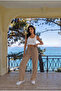 Mink Linen Blend Loose-Fit Elastic Waist Pants - 2