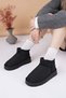 Ypr 8391 Black Suede Water Repellent Women's Boots with Fur Inside - 2