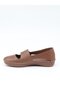 054 Walnut Genuine Soft Leather Anatomical Summer Women's Shoes - 7