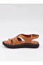 D26Ys 2720 Tan Genuine Leather Daily Women's Sandals - 7