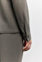 Men's Khaki Classic Collar Zippered Technical Fabric Comfort Fit Shirt Jacket A62Y2508 - 7