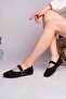 Gabbel 305 Black Suede Black Stone Women's Ballerinas