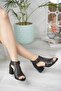 Conf 111 Black Zippered Summer Women's Shoes - 2