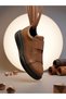 Ba0307 Thick High Sole Double Tape Tan Black Men's Shoes - 7