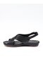 057 Black Genuine Soft Leather Anatomical Summer Women's Sandals - 7