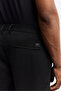 Men's Black Viscose Blend Slim Fit Trousers with Elastic Sides A62Y3053 - 3