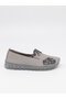 Knc 23 Gray Genuine Soft Leather Women's Shoes - 6