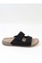 115002 Black Double Velcro Anatomical Men's Slippers