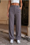 High-Waisted Lycra Flexible Elastic Waist Casual Pants