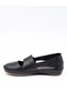 054 Black Genuine Soft Leather Anatomical Summer Women's Shoes - 7