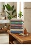 6 Pieces 100% Cotton 200 Gr Hairdresser Barber Hand and Face Towel 50 X 90 Multi Color - 2