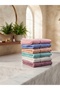 6-Piece Rosenur 100% Cotton Partial Velvet Hand and Face Towel Set 50 X 90 - 2
