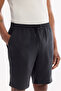 Men's Black Elastic Waist Breathable Modal Blend Soft Touch Relaxed Fit Shorts A61Y3703 - 5