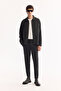 Men's Anthracite Classic Collar Easy-Iron Striped Comfort Fit Shirt Jacket A52Y2018 - 8