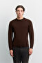 Men's Brown Crew Neck Plain Sweater B005021