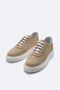 Beige Casual Shoes - 100% Suede Leather, Flexible Sole B 008002 - 2