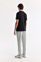 Men's Black Crew Neck Printed Bi-Stretch Interlock Regular Fit T-Shirt A51Y1003 - 4