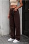 Women's High Waist Stretch Fabric Wide-Leg Palazzo Jeans - 2