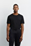 Men's Black Elastic Waistband, Side Pockets, Mesh Detail Technical Jogger A62Y3411 - 6