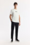 Men's Ecru Crew Neck Printed Bi-Stretch Interlock Regular Fit T-Shirt A51Y1140 - 6