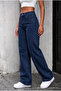 Women's High Waist Snow Wash Lycra Wide Leg Palazzo Jeans - 3