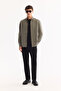 Men's Green Bottomed Britli Collar Soft Touch Striped Comfort Fit Shirt A52Y2101 - 6