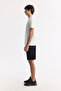 Men's White Crew Neck Printed Rayon Soft Touch Regular Fit T-Shirt A51Y1031 - 3