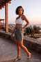 Women's High-Waisted 5-Pocket Straight Fit Shorts Jeans - 3