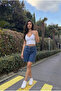 Women's High Waist Five-Pocket Denim Relaxed Fit Shorts - 6